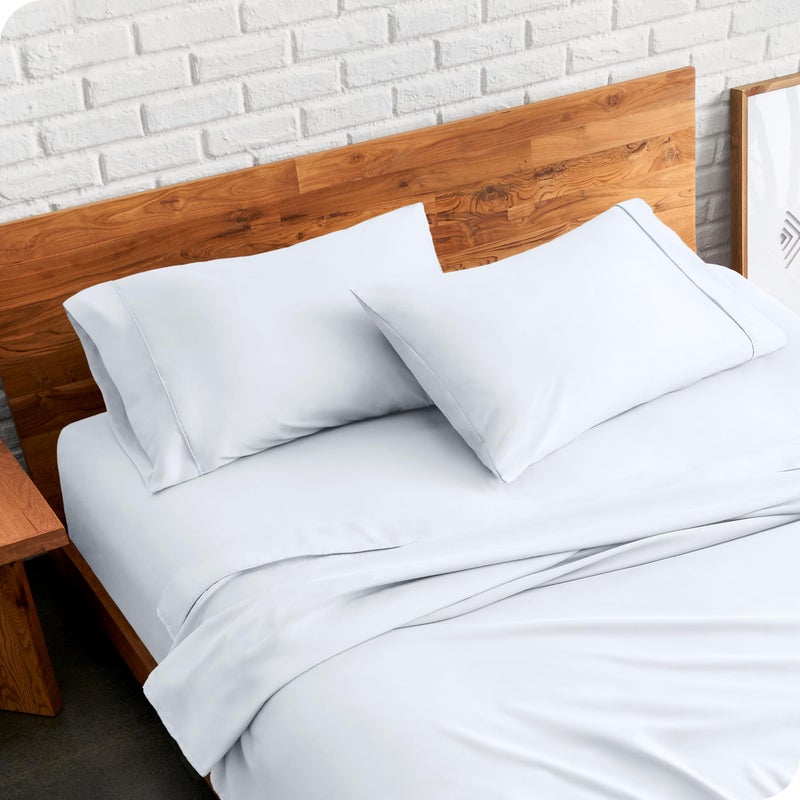 Bare Home Microfiber Pillow Cases - Standard/Queen Size Set of 2 - Cooling Pillowcases - Double Brushed - Medium Blue Pillowcases 2 Pack - Easy Care (Standard Pillowcase Set of 2, Medium Blue) - Image 2